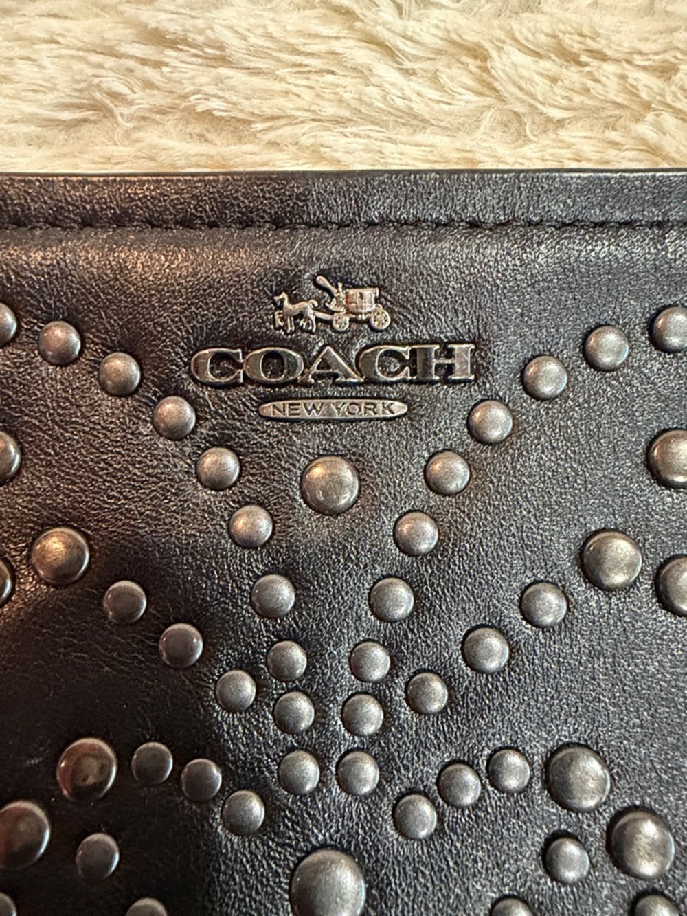 Coach Black Studded Leather Wristlet Clutch
Limited Kylie Edition ! - Picture 6 of 9